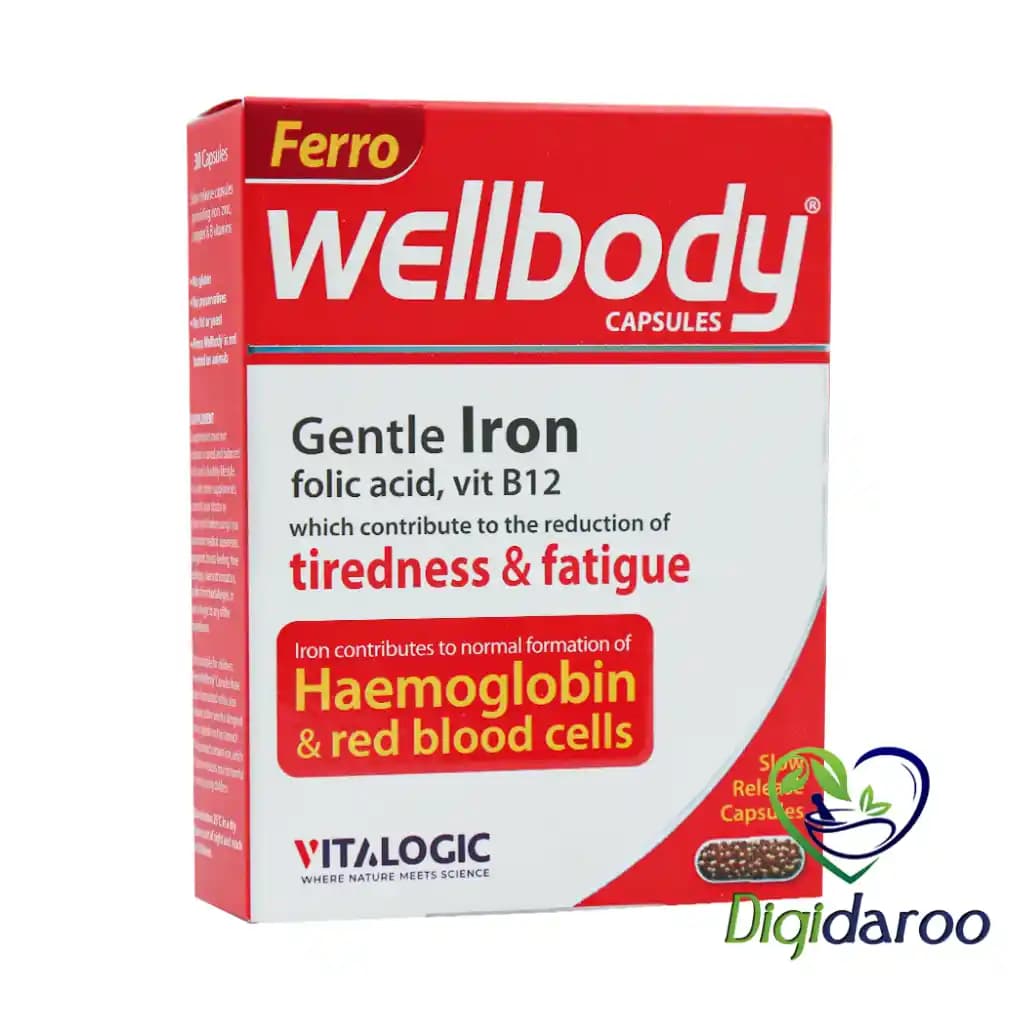 کپسول فرو ول بادی (Ferro Wellbody) ویتالوژیک 30 عددی — تصویر ۲