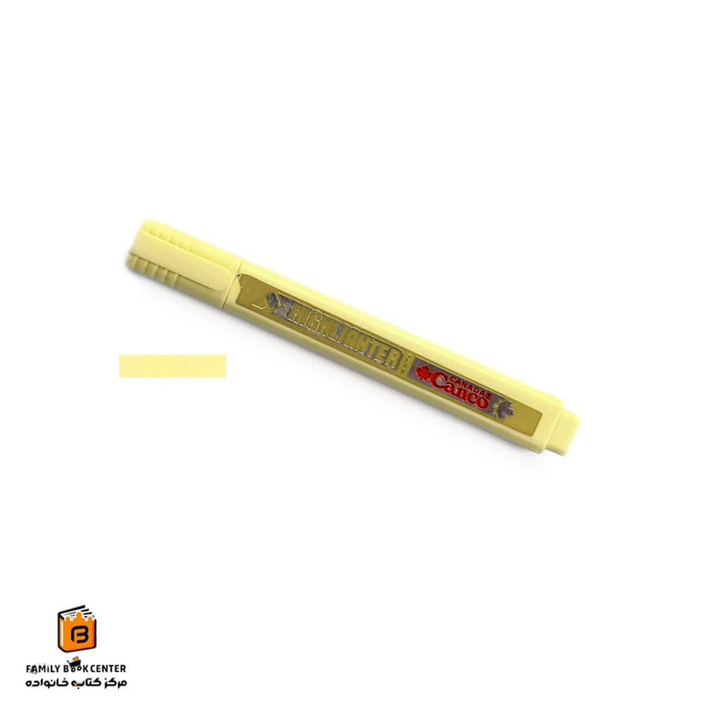هایلایتر قلمی زرد پاستلی کنکو (Canco)