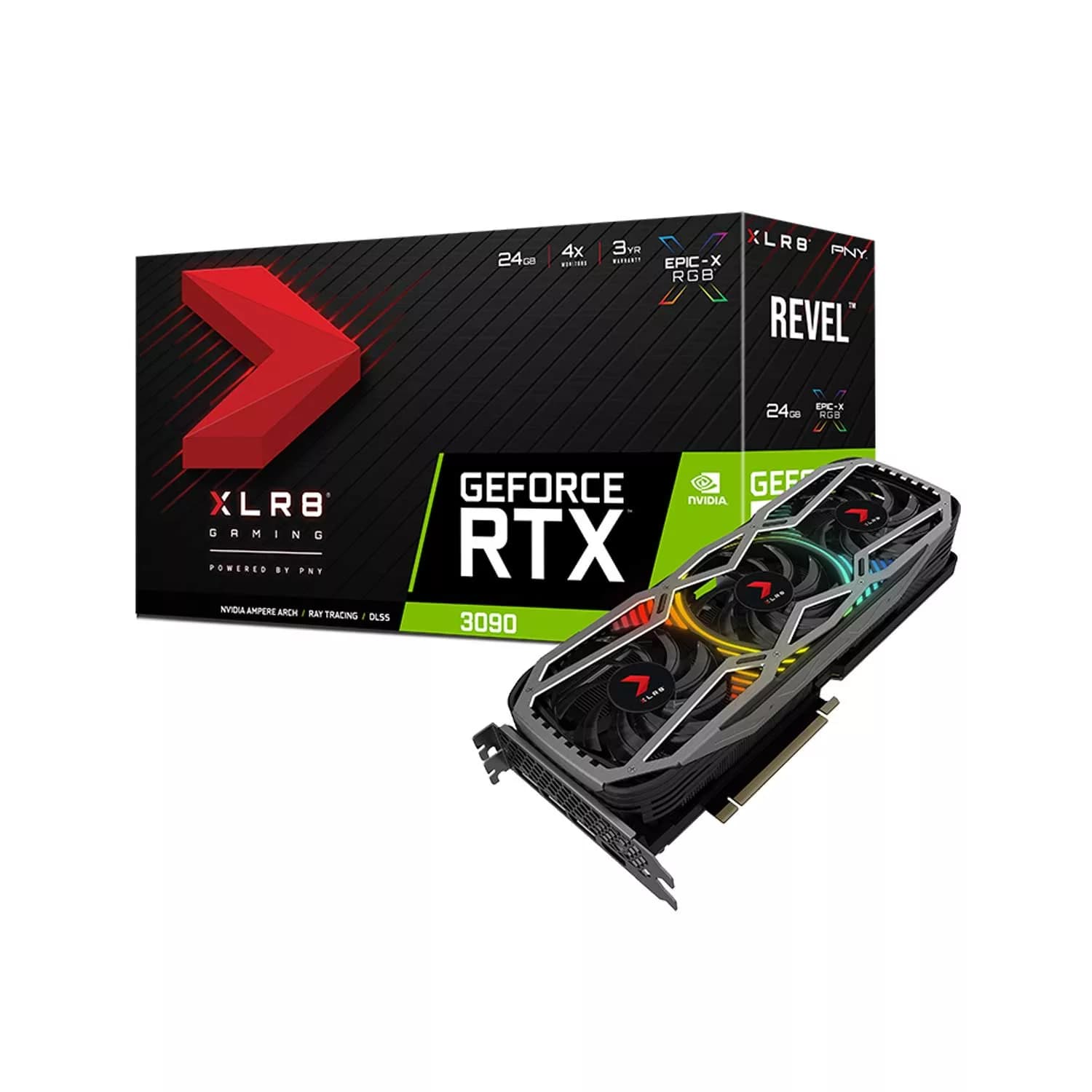 کارت گرافیک استوک پی ان وای مدل PNY RTX 3090 XLR8 — تصویر ۷
