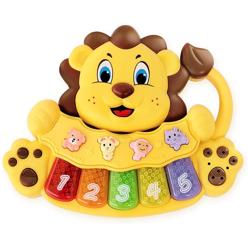 پیانو آموزشی و چراغدار شیر Jialegu Toys — تصویر ۹