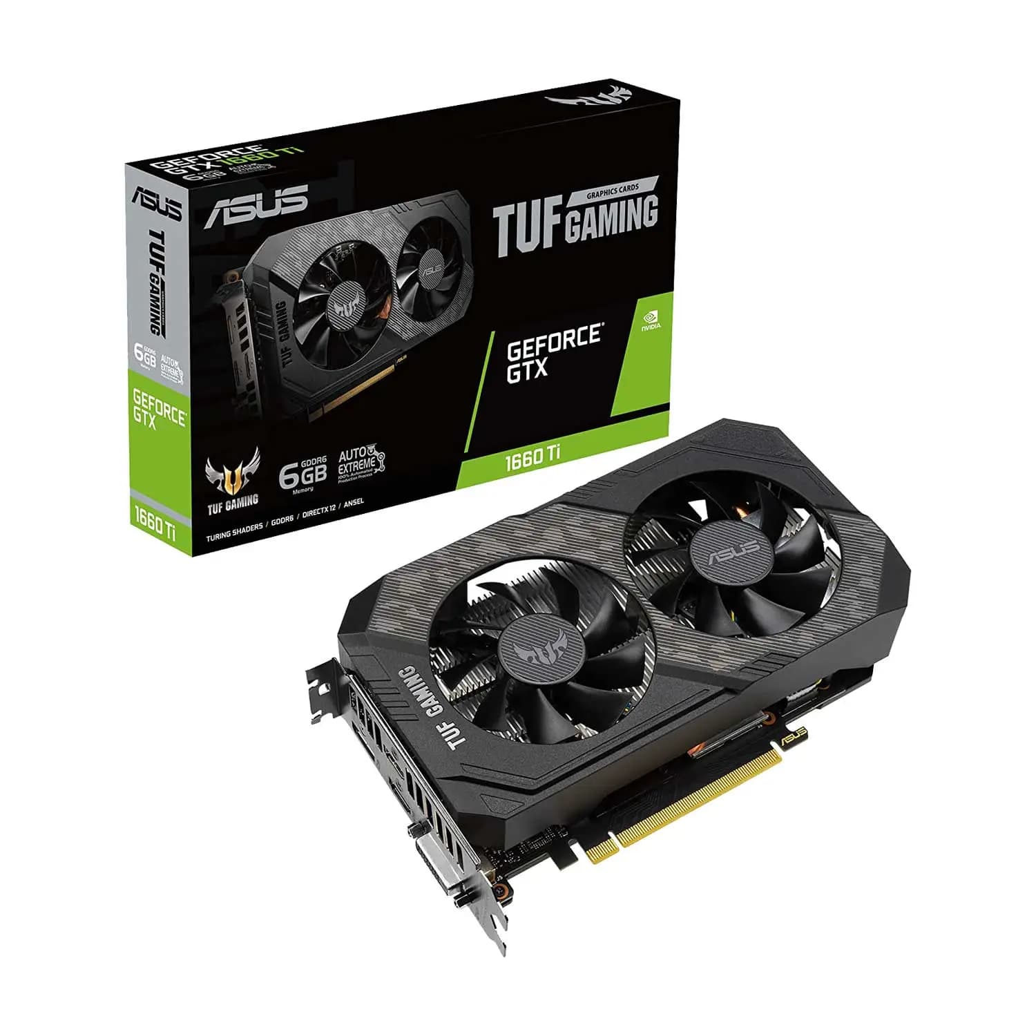 کارت گرافیک استوک ایسوس مدل Asus 1660 Ti TUF Gaming