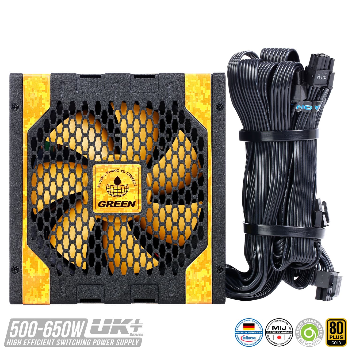 پاور گرین 650وات مدل green 650W UK GOLD — تصویر ۴