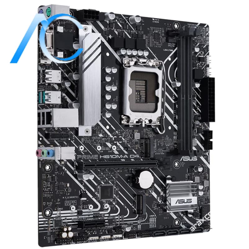 مادربرد دسته دوم ایسوس مدل MAINBOARD USED ASUS PRIME H610M-D — تصویر ۶