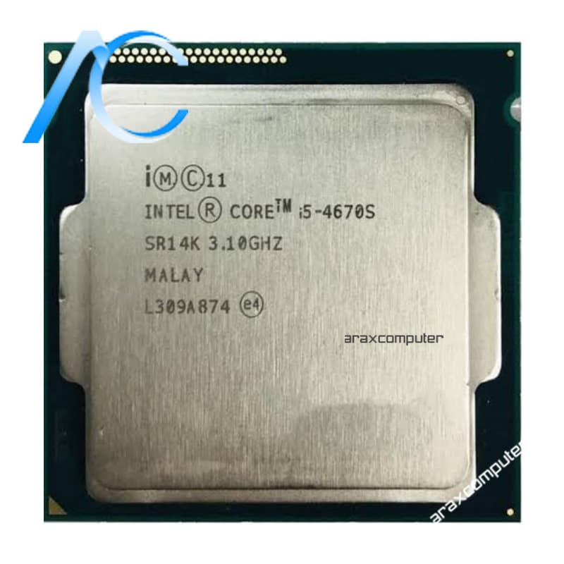 پردازنده اینتل دسته دوم سری CPU INTEL USED CORE i5-4670S HASWELL