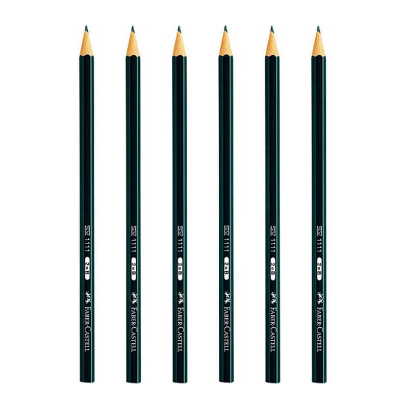 مداد مشکی فابر کاستل (6 عددی) Faber Castell مدل SV-1111