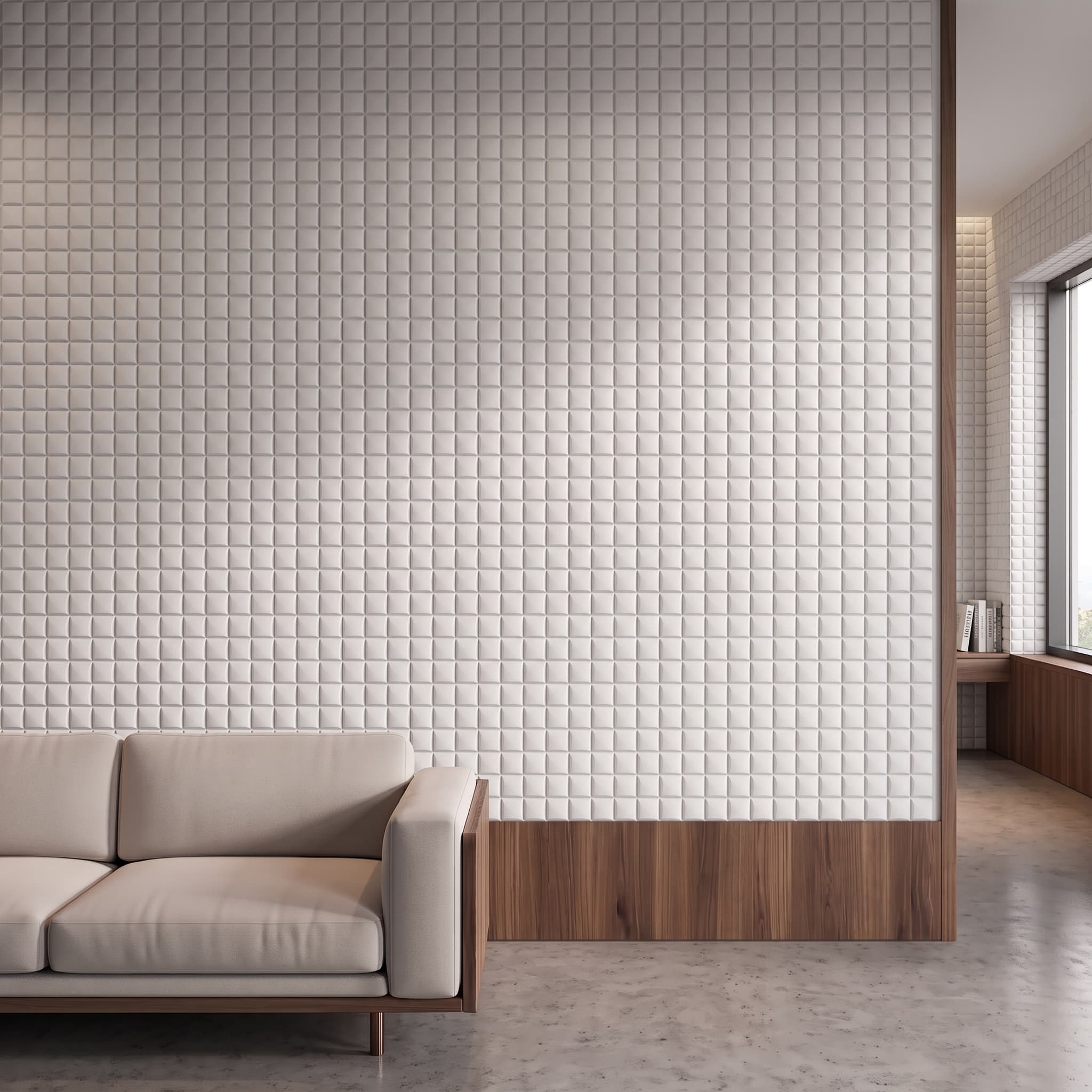دیوارپوش فومی (مربع مشبک)