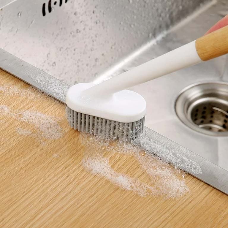 فرچه شستشو سیلیکونی دسته دار چوبی مدل WS-3541K — تصویر ۴