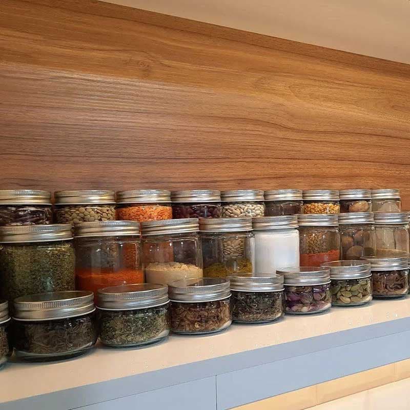 جاحبوباتی شیشه ای استوانه ای درب کانتینری سایز 7 کد 20 — تصویر ۹