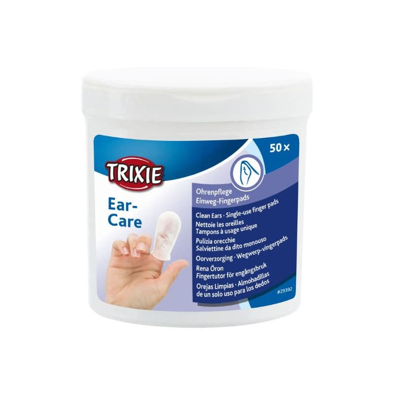 پد انگشتی گوش سگ و گربه تریکسی مدل Ear Care بسته 50 عددی — تصویر ۲