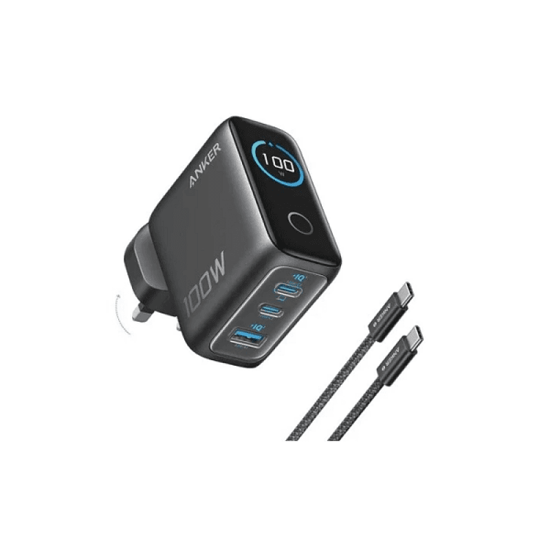 شارژر دیواری انکر 100 وات مدل Anker B121B(سه پین) — تصویر ۱۰