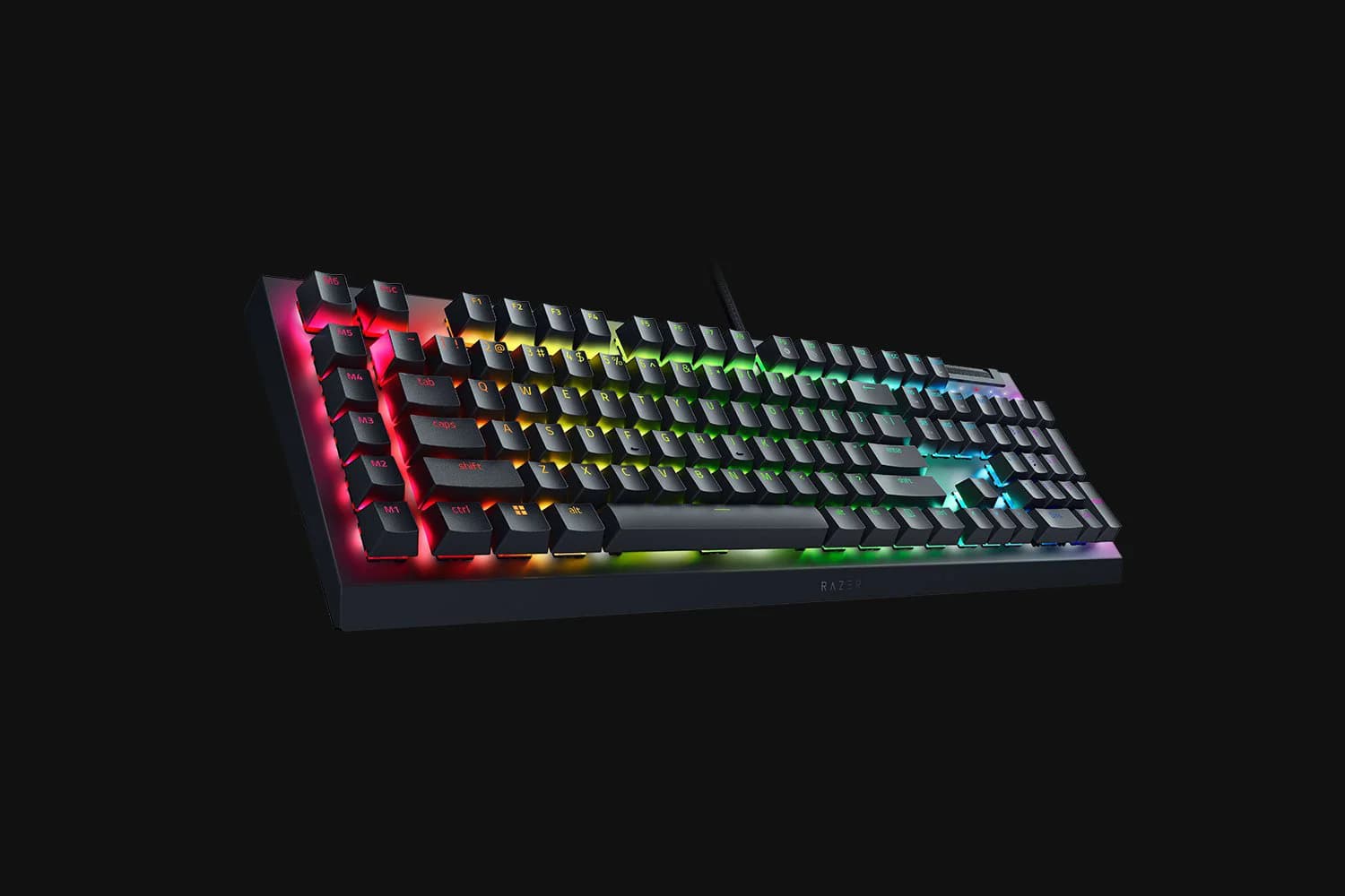 کیبورد ریزر مدل BlackWidow V4 X Green Switch — تصویر ۷