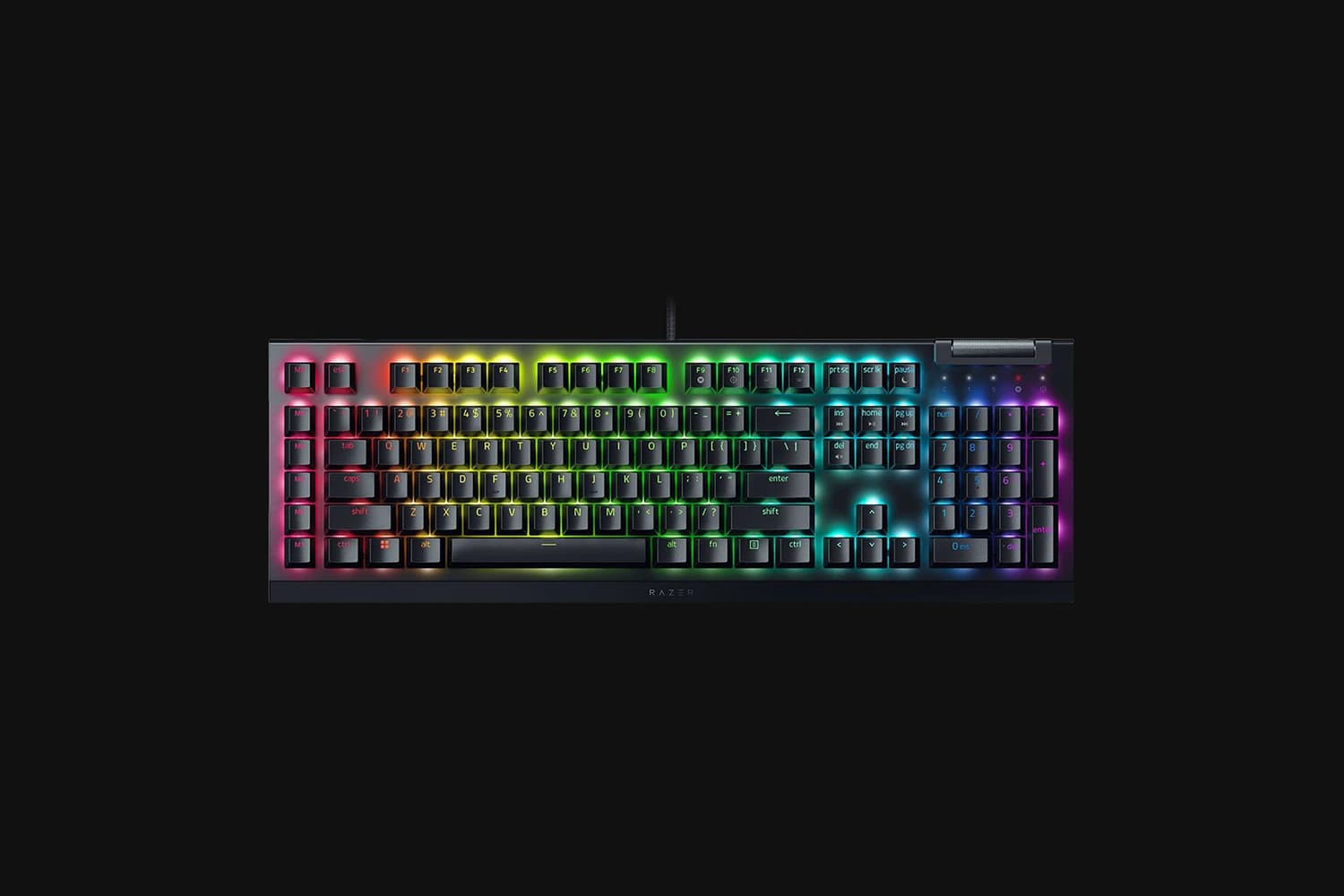کیبورد ریزر مدل BlackWidow V4 X Green Switch