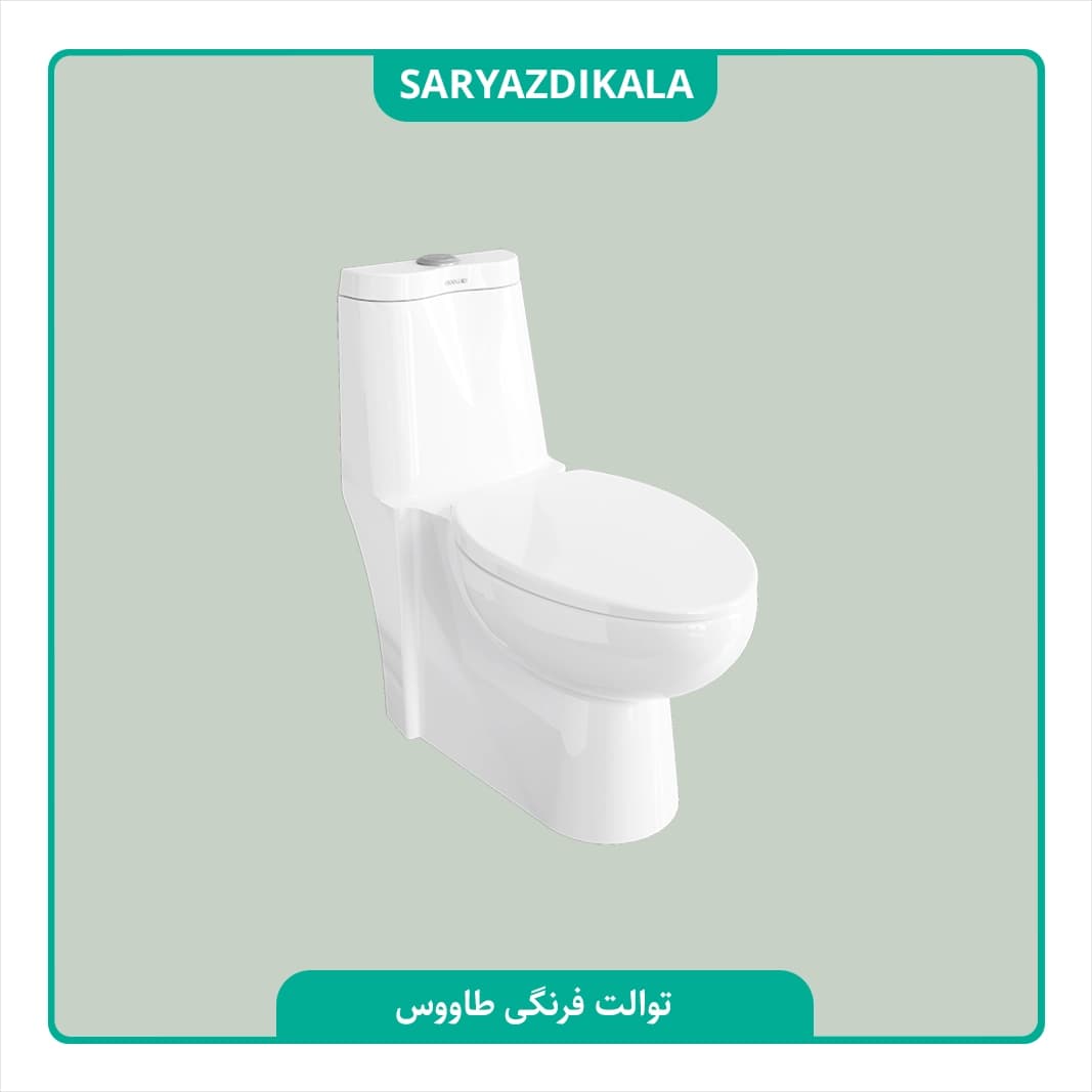 توالت فرنگی طاووس چینی کرد — تصویر ۴