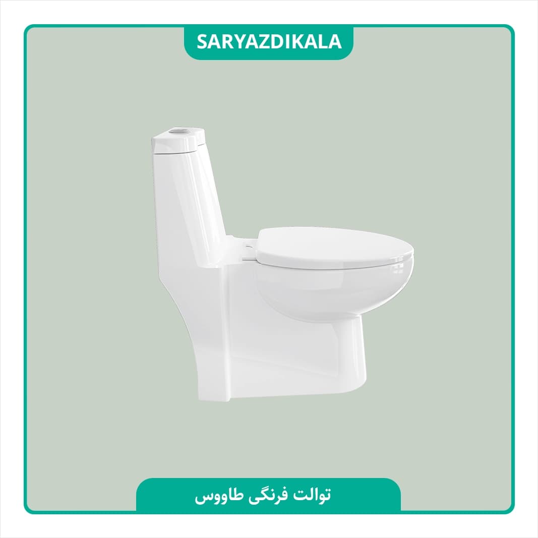 توالت فرنگی طاووس چینی کرد — تصویر ۶