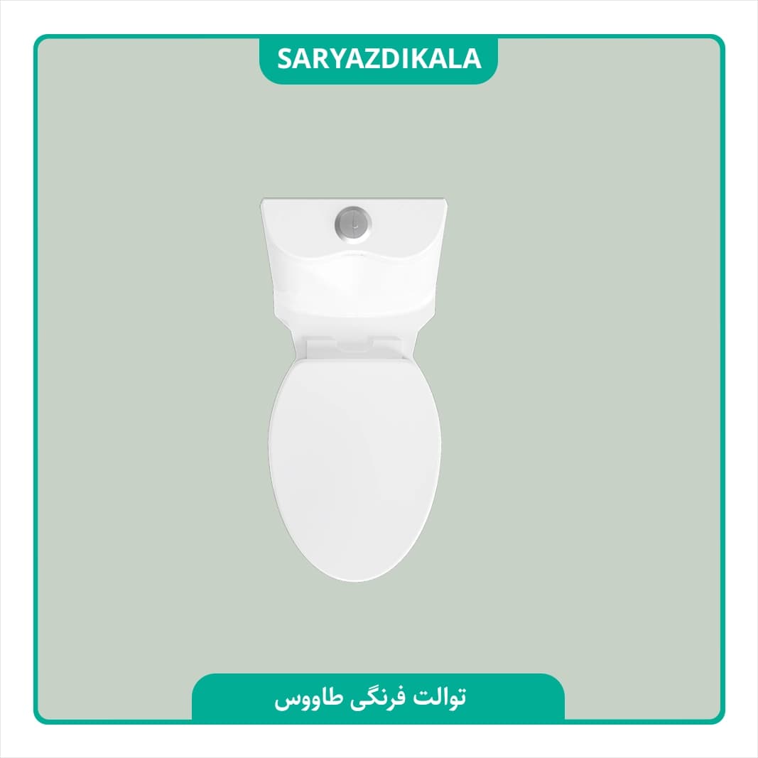 توالت فرنگی طاووس چینی کرد — تصویر ۸