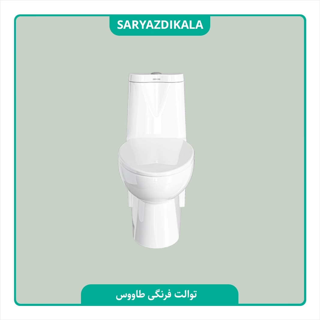توالت فرنگی طاووس چینی کرد — تصویر ۷
