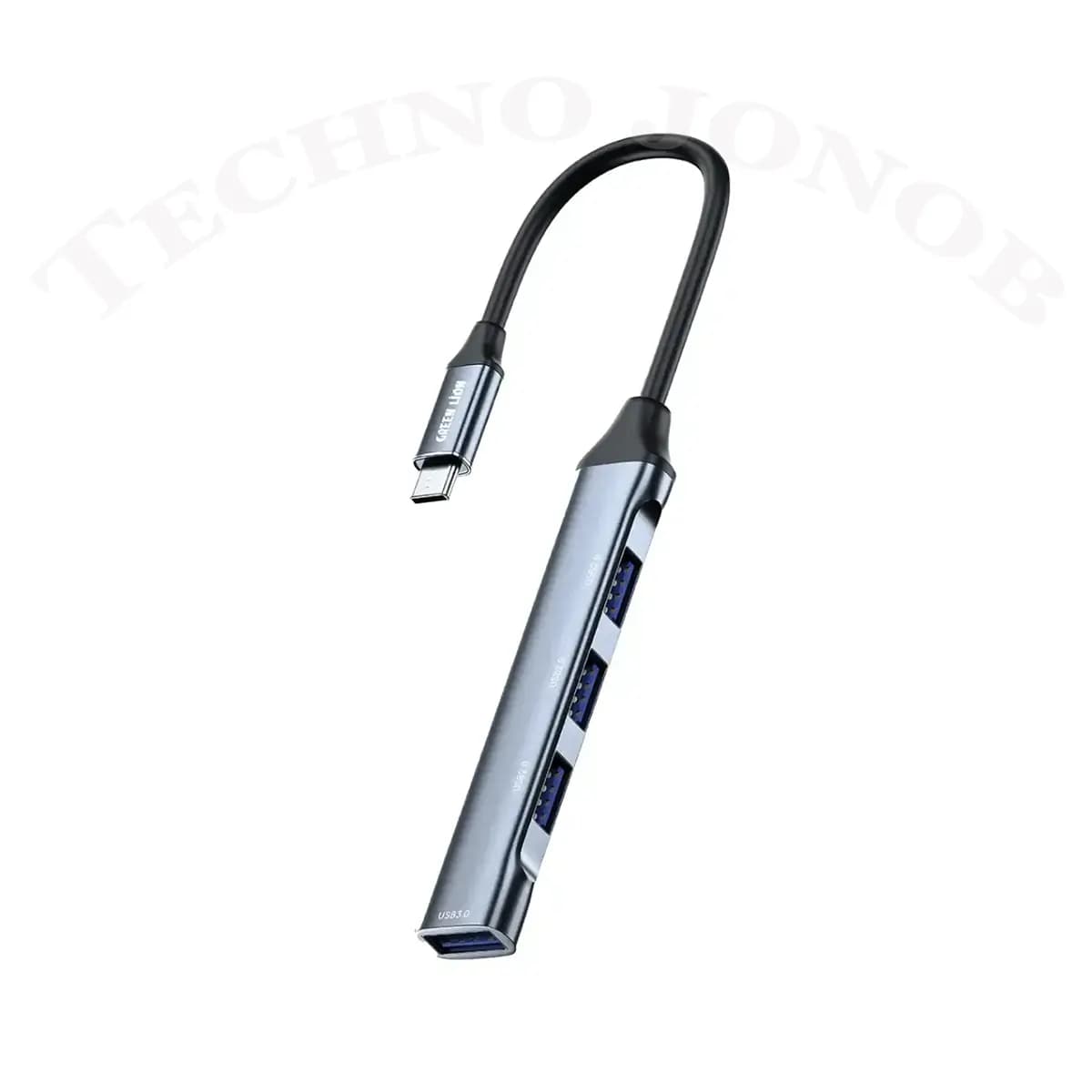 هاب و داک استیشن ۴ کاره تایپ سی گرین لاین Green Lion 4-In-1 USB-C Hub