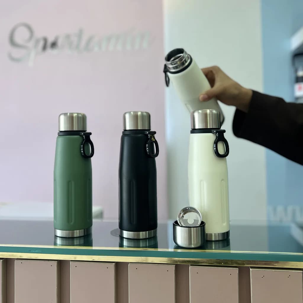 فلاسک استیل صافی دار 600 میل