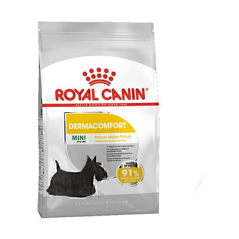 غذای خشک سگ درما کامفورت رویال کنین Royal Canin DermaComfort Mini وزن 3 کیلوگرم