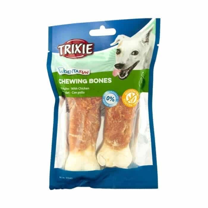 تشویقی سگ تریکسی مدل Chewing Bones طعم مرغ بسته بندی 70 گرم