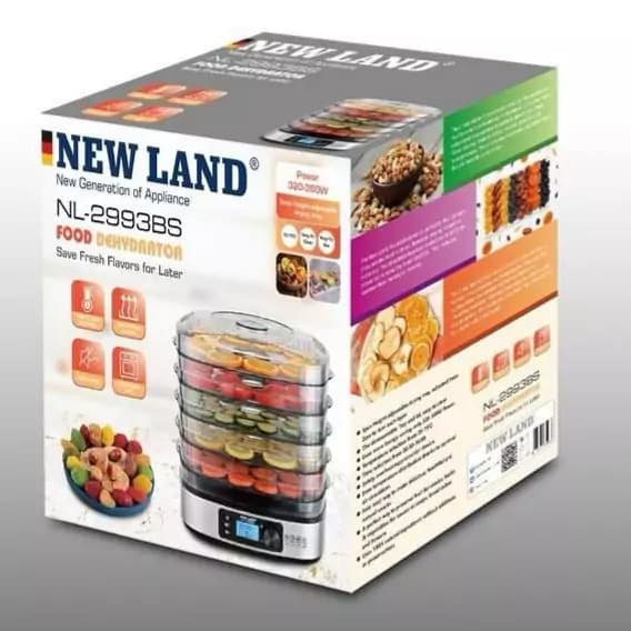 میوه خشک کن دیجیتال نیولند مدل NL-2993BS — تصویر ۳