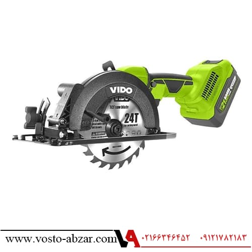 اره گردبر شارژی 21 ولت ویدو مدل WD041210210