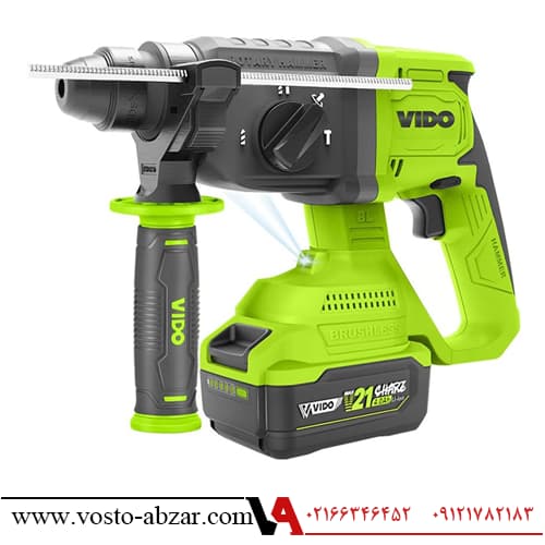 دریل بتن کن شارژی 21 ولت ویدو مدل WD041310210