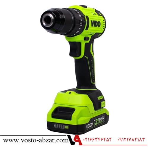 مجموعه دو عددی دریل چکشی و ایمپکت شارژی براشلس ۲۱ ولت ویدو مدل WD910410210 — تصویر ۳