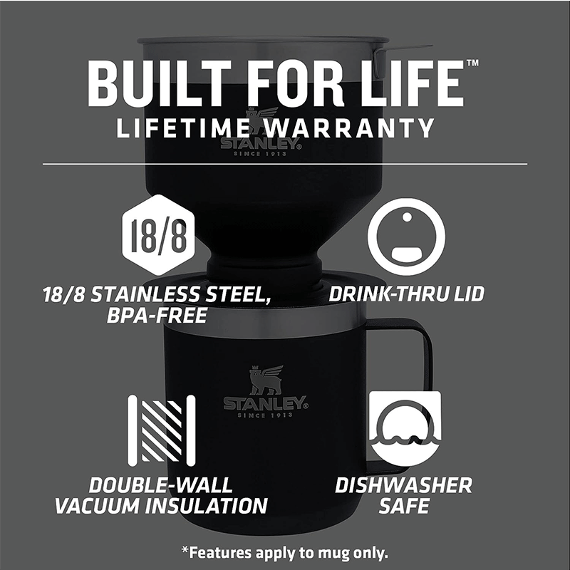 قهوه ساز استنلی مشکی مدل Stanley Pour Over — تصویر ۹