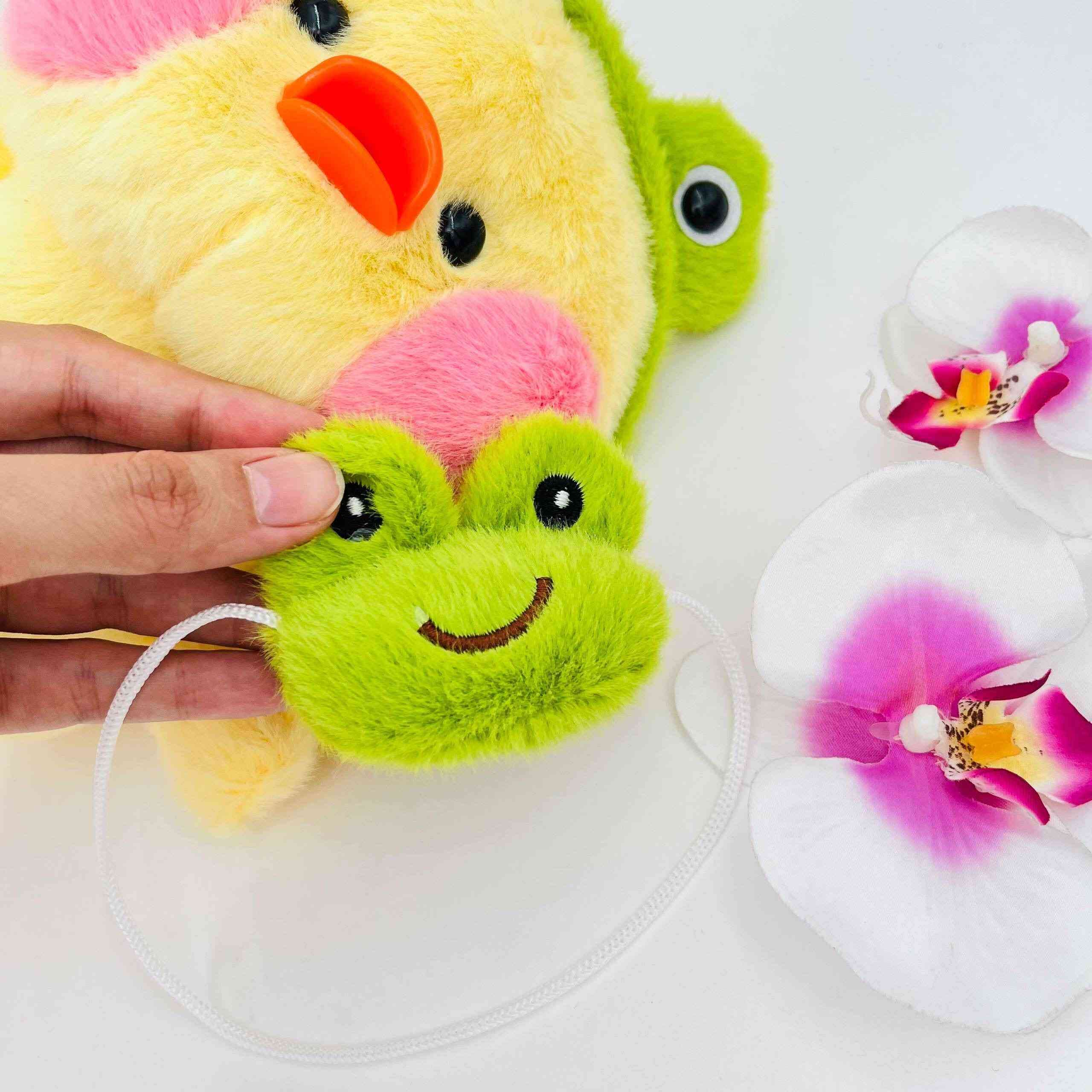 عروسک جوجه تل خرگوشی و قورباغه ای کد 919 — تصویر ۷