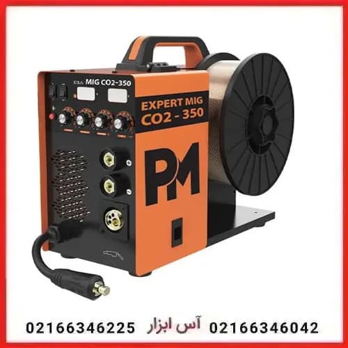 دستگاه جوش دوکاره میگ و CO2 (قرقره بزرگ) پی ام مدل CO2-350