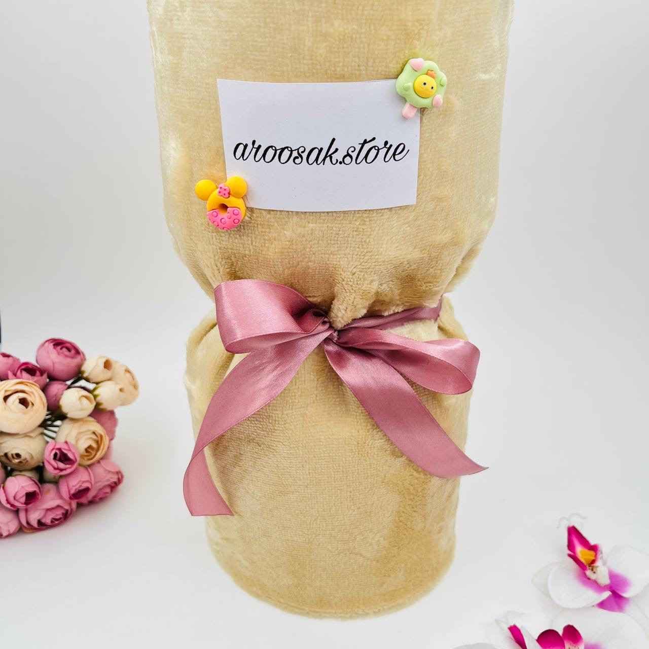 بوکت عروسکی خرس ۴ رنگ قلب دار کد 852 — تصویر ۴