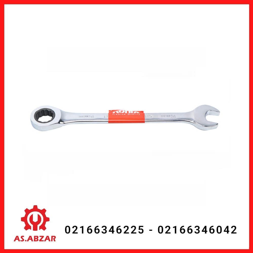 آچار جغجغه یکسرتخت نمره 16 رونیکس کد 2166