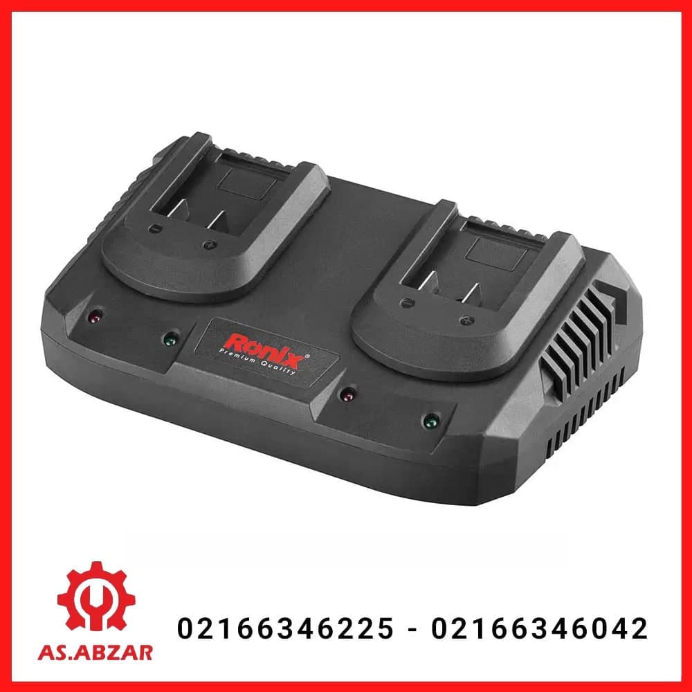 شارژر باتری دوبل 2.2 آمپر رونیکس کد 8994