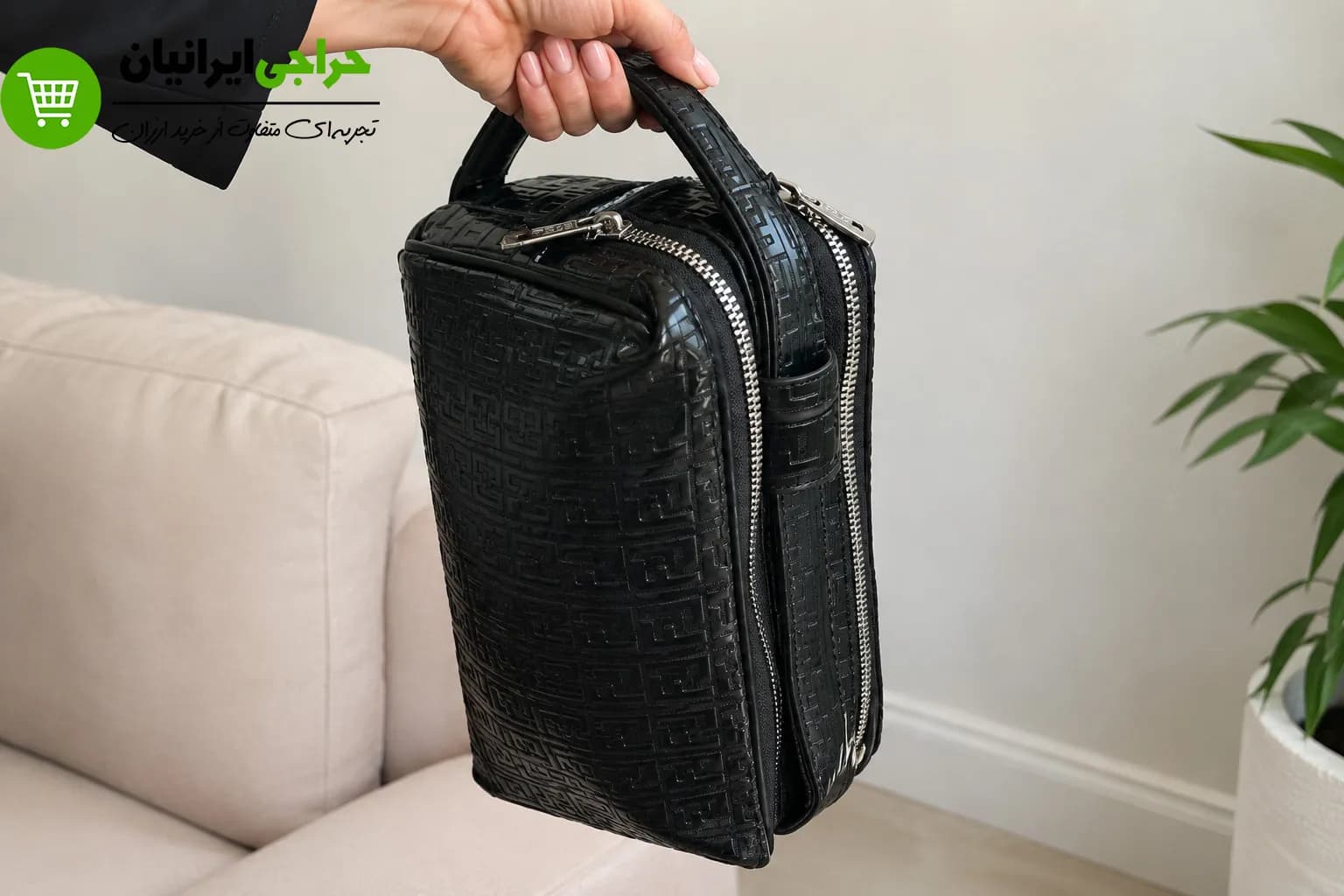 کیف زنانه شوزبگ دستی چرم ترند — تصویر ۲