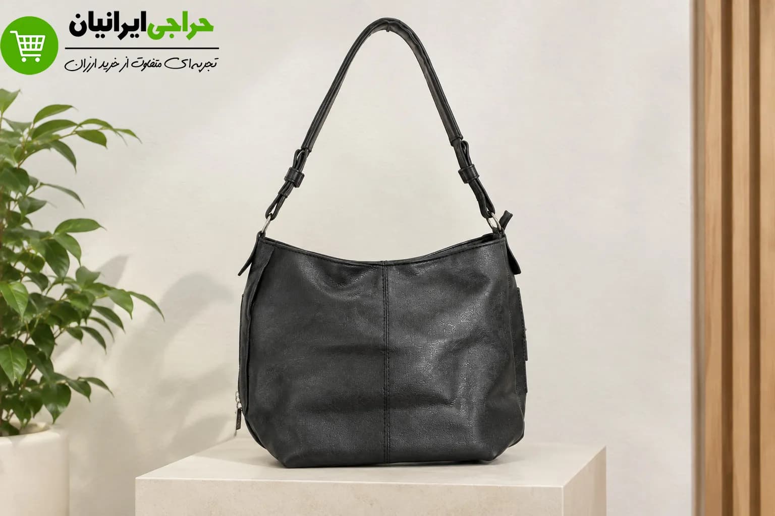 کیف چرم زنانه دوشی لش بزرگ — تصویر ۵