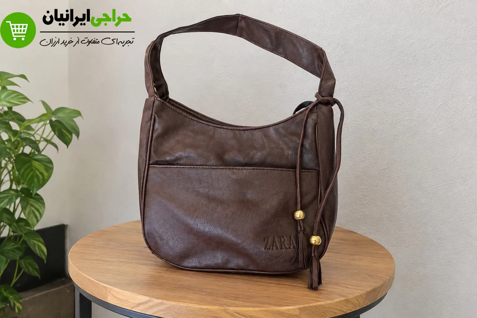 کیف دوشی لش ترند زنانه چرم
