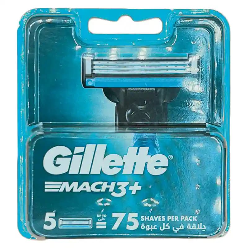 تیغ یدک Mach3+ مچ تری پلاس ژیلت بسته 5 عددی — تصویر ۳