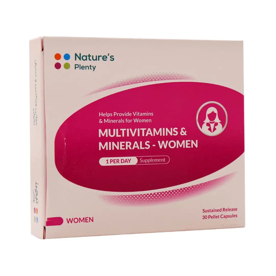 کپسول مولتی ویتامین و مینرال بانوان نیچرز پلنتی 30 عددی/Natures Plenty Multivitamin and Mineral For Women Capsules