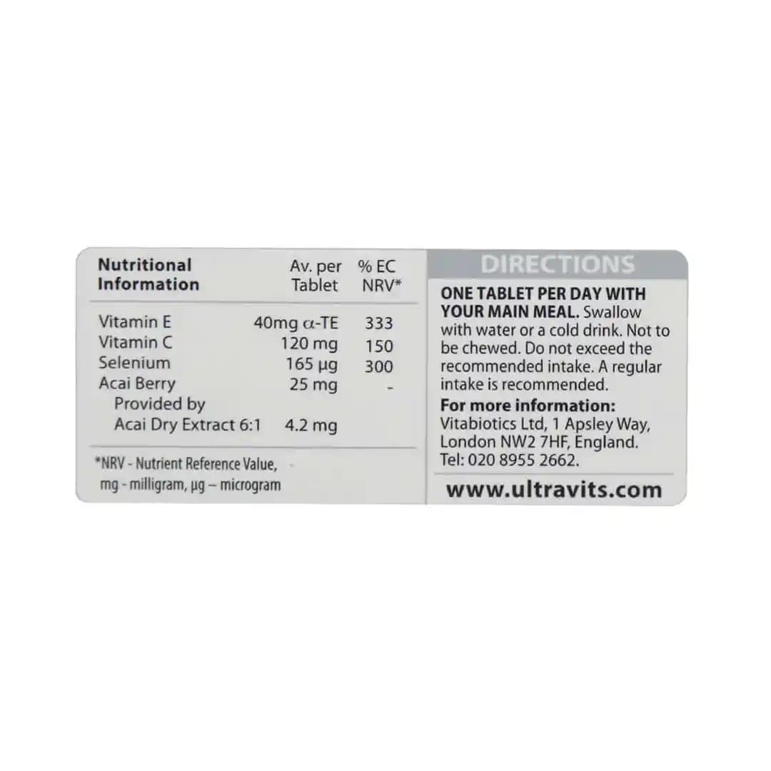 قرص اولترا سلنیوم ویتابیوتیکس 30 عددی/Vitabiotics Ultra Selenium 30 Tabs — تصویر ۵