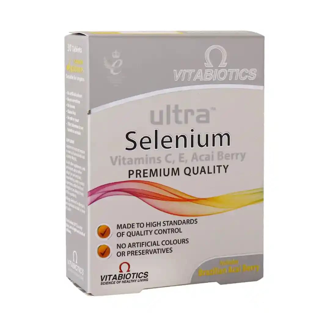 قرص اولترا سلنیوم ویتابیوتیکس 30 عددی/Vitabiotics Ultra Selenium 30 Tabs — تصویر ۲