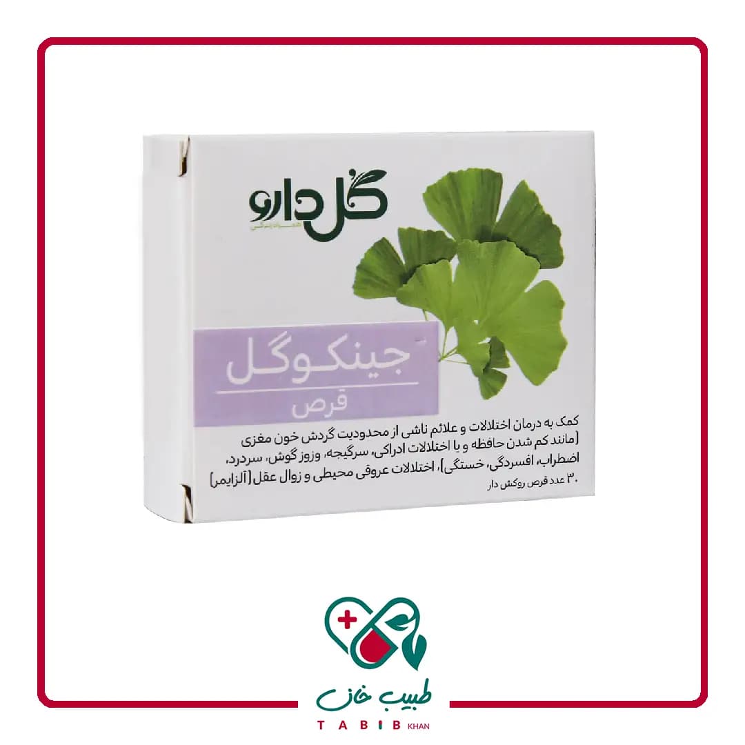 قرص جینکوگل گل دارو 30 عددی/Goldaru Ginkogol 30 Tabs