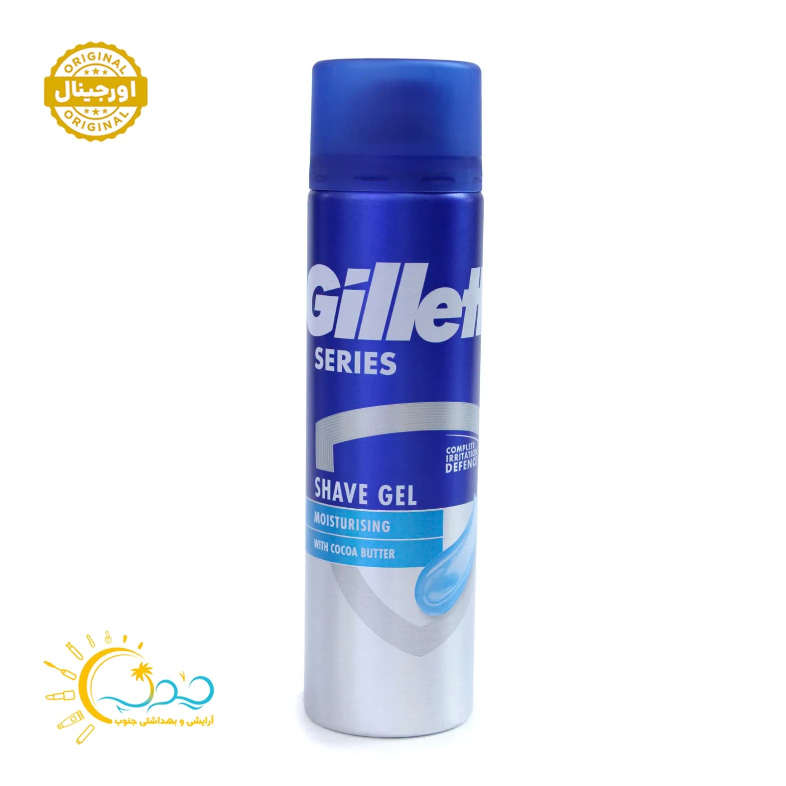 ژل اصلاح مرطوب کننده برند ژیلت GILLETTE مدل Moisturizing حجم 200 میل