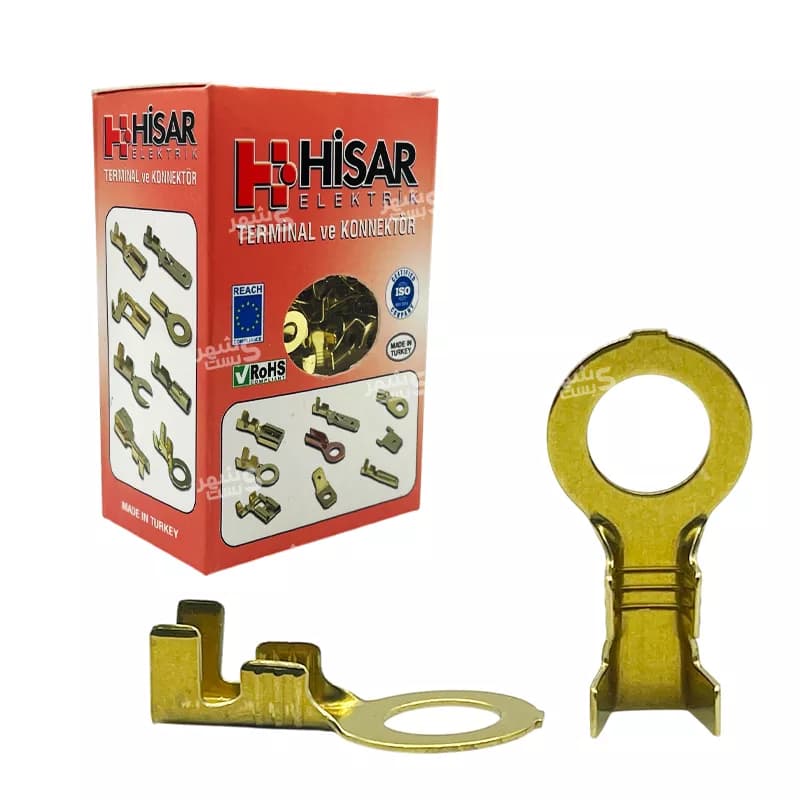 سر سیم فشاری گرد حلقوی (سایز 8 میلیمتر) کد 10314 برند هیسار (HISAR) — تصویر ۲