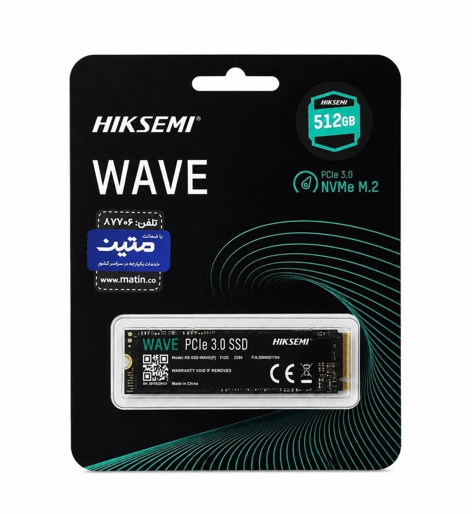 SSD اینترنال Hiksemi WAVE 512GB NVMe M.2 PCIe 3.0 — تصویر ۴