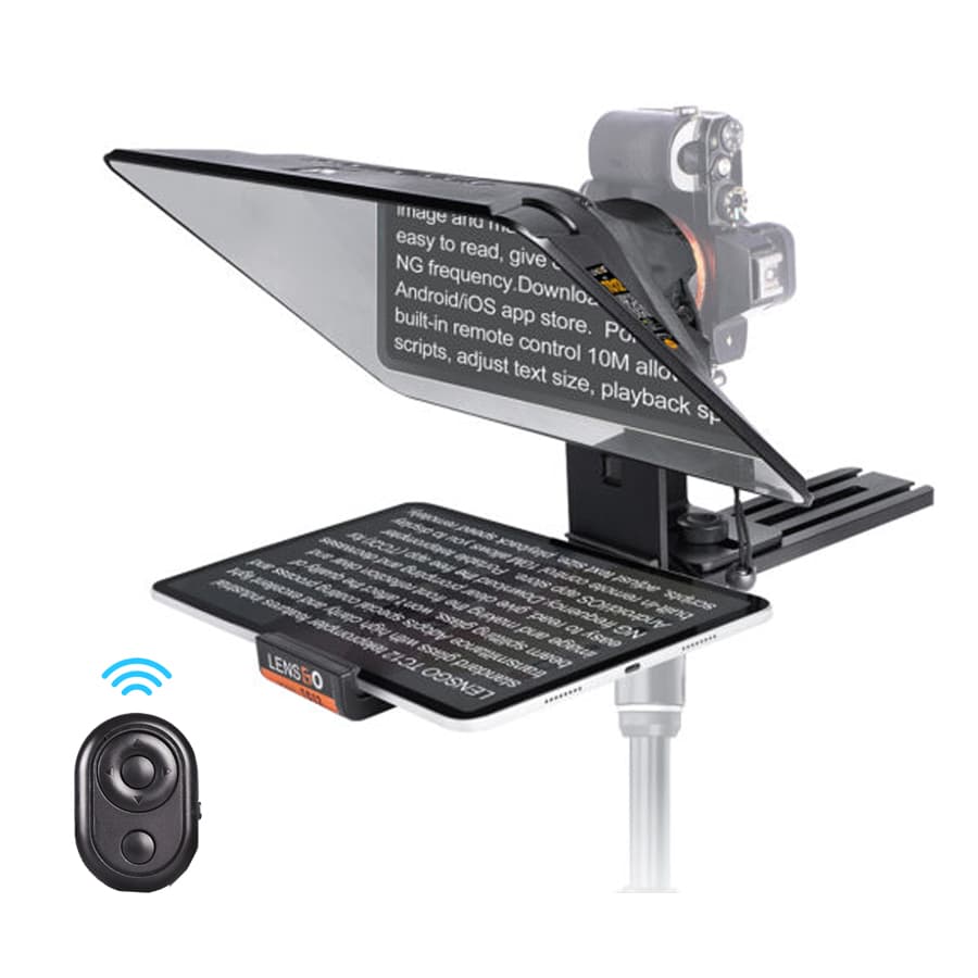 تله پرامپتر اتوکیو لنزگو برای دوربین Lensgo Teleprompter TC12