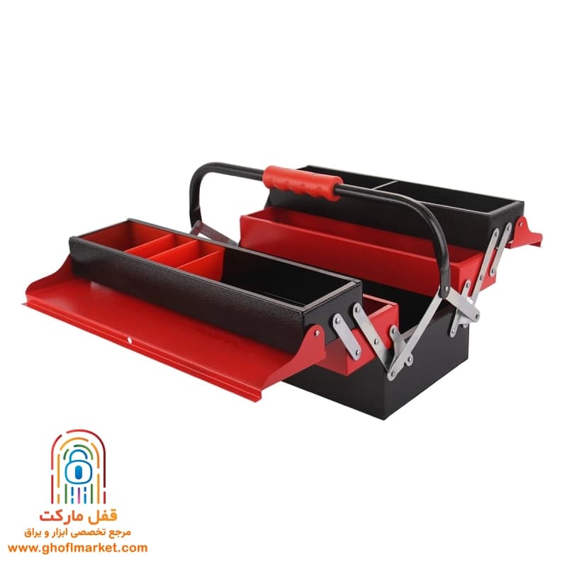 جعبه ابزار فلزی 40 سانت 3 طبقه آروا مدل 4706 — تصویر ۸