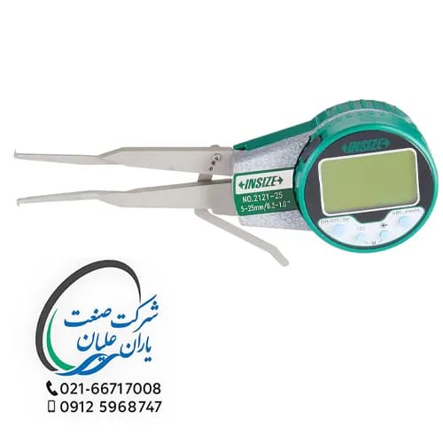 کولیس داخل‌سنج دیجیتال ۵ تا ۲۵ میلی‌متر مدل ۲۱۲۱-۲۵ اینسایز (INSIZE) — تصویر ۲