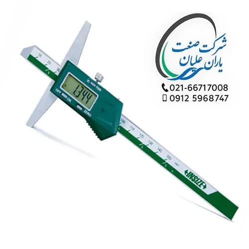 عمق سنج دیجیتال اینسایز 150 میلیمتر مدل 150-1141 — تصویر ۳