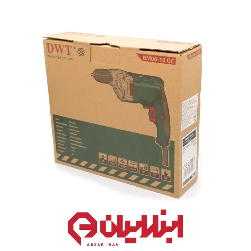 دریل برقی گیربکسی 600 وات DWT مدل BM06-10GC — تصویر ۸